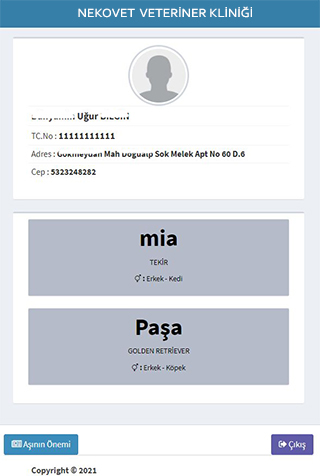 Nekovet Veteriner Kliniği Screen 2