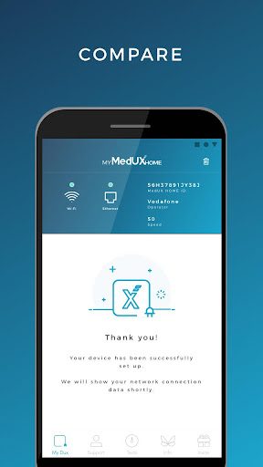 MedUX HOME App Screen 2