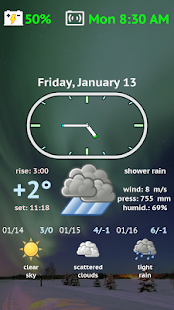 Weather Night Dock PRO Screenshot