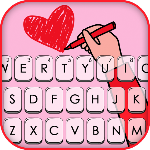 Heart Doodle Love Keyboard Bac logo