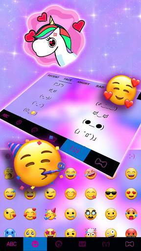 Galaxy Dreamy Unicorn Keyboard Screen 3
