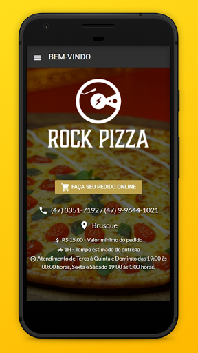 Android application Rock Pizza Brusque screenshort