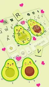Hình nền bàn phím Cute Avocado