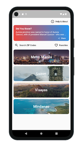 Android application ZIP Code PH Pro screenshort