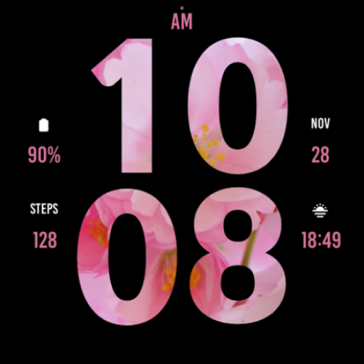 Cherry Blossom Watch Face Logo