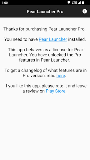 Pear Launcher Pro Key v3.0 Full