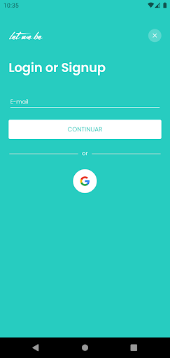 Android application Let me be screenshort