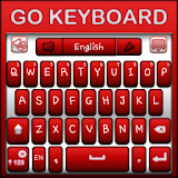 Go Keyboard Red and White icon