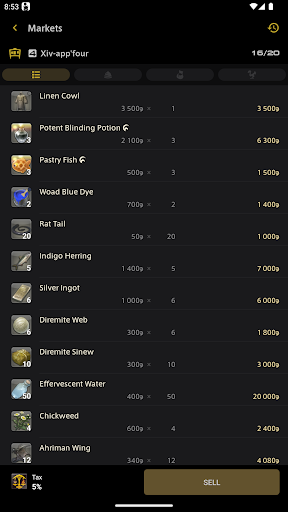 Screenshot of FINAL FANTASY XIV Companion