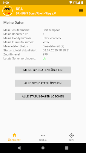 Rettungshunde Einsatz App Screen 2