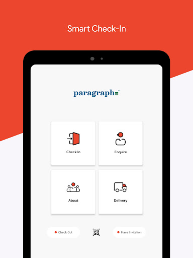 Android application PARAGRAPH Visitor Management screenshort