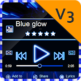 Blue glow PlayerPro Skin icon