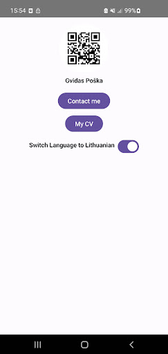 Android application CV GP screenshort