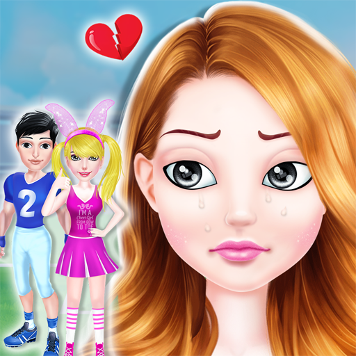 Cheerleader Girl Love Story - logo