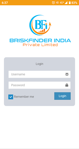 Android application Briskfinder Merchant screenshort