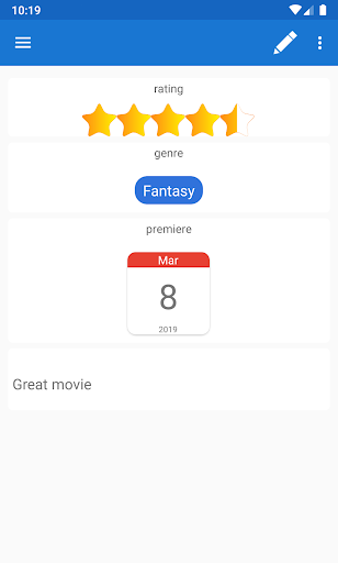 Itemsbrary - your collections Screen 2
