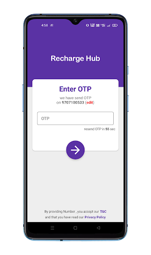 Recharge Hub -commision app Screen 2