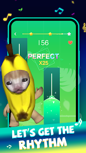 Banana Series Cat Meme Piano