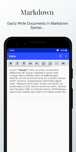 Android application MaTeX - LaTeX in Markdown screenshort