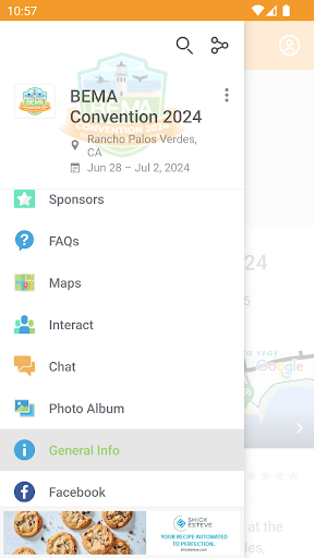 Android application BEMA Events screenshort