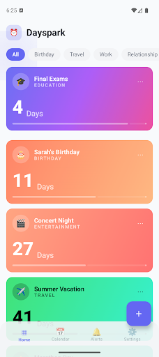 Dayspark: Countdown & Widget screenshot 1