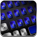 Cover Image of डाउनलोड Black Blue Metal Keyboard 10001004 APK