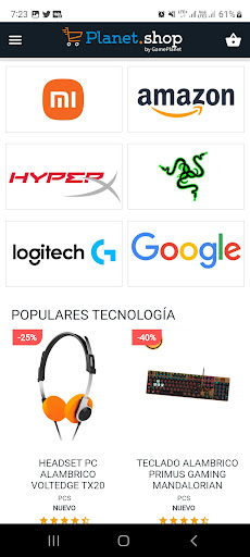 PlanetShop Screen 2