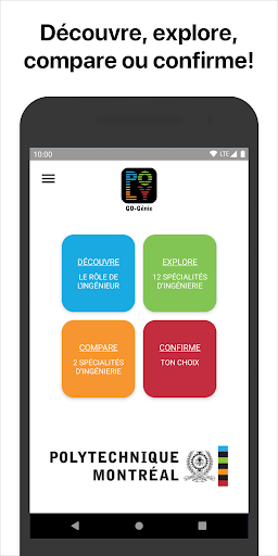 Android application GO-Génie - Polytechnique MTL screenshort
