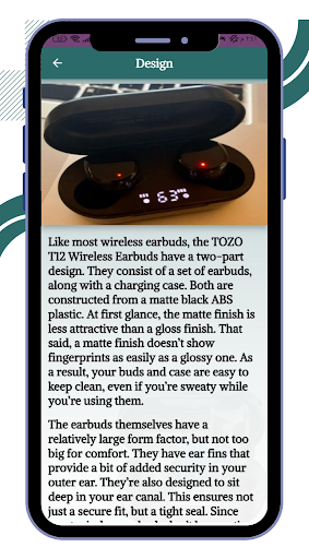 T12 Earbuds Guide Screen 2