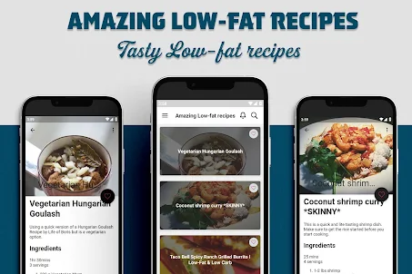 Amazing Low-fat recipes