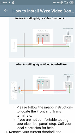 Wyze Video Doorbell Pro Guide Screen 3
