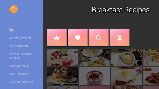 Screenshot of Breakfast Recipes App