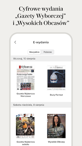 WYBORCZA: fakty, newsy, opinie screenshot 8