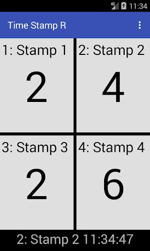 Android application Time Stamp R screenshort