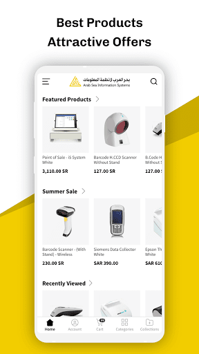 Android application Arab Sea Store screenshort