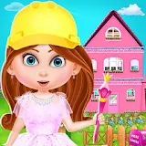 Princess Doll House Cleaning & Decoration Games icon