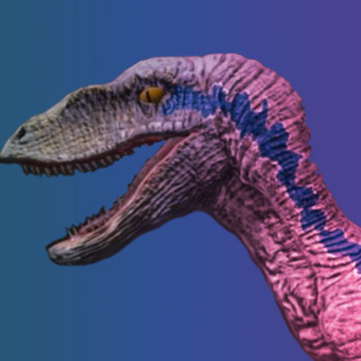 Dinosaur hunting new time logo