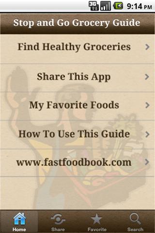 Android application Grocery Guide screenshort