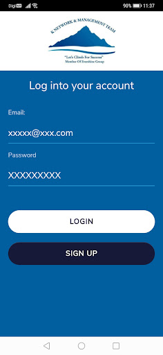 Android application KNETWORK screenshort