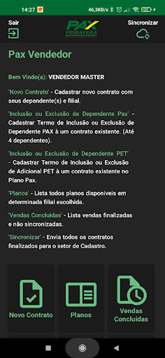 Pax Vendedor Screen 2