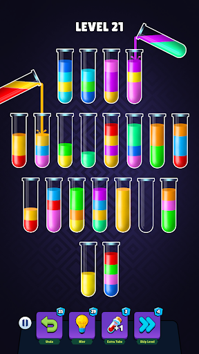Water Sort Color Puzzle Games Screen 3