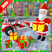 Santa Claus Stunt Car Christmas Gift Delivery