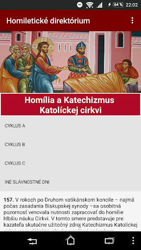 Homiletické direktórium Screen 3