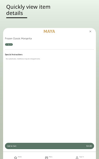 Maya Taqueria Screenshot 3 - AppWisp.com