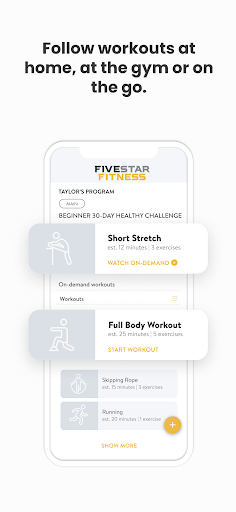 Five Star Fitness Coaching Screen 3