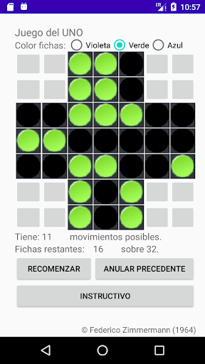 Juego del Uno Screen 2