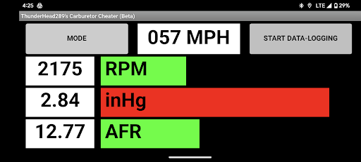 Android application Carb Cheater - BETA screenshort