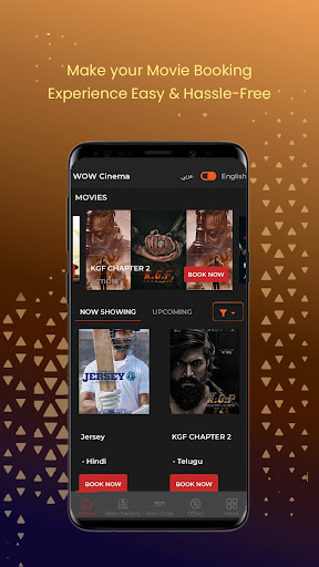 Android application Wow Cinemas screenshort