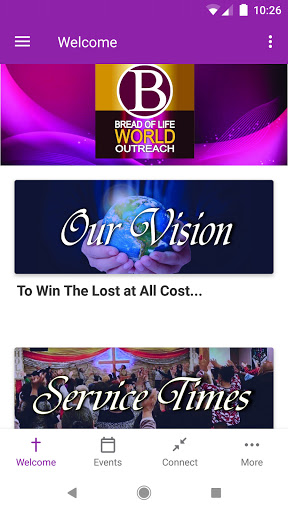 Android application Bread Of Life World screenshort