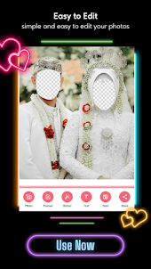 Muslimisches Hochzeitsfoto